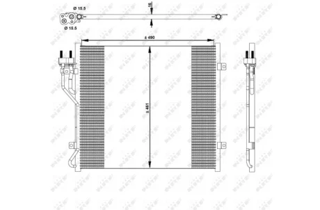 CHŁODNICA KLIMATYZACJI JEEP NRF 350129