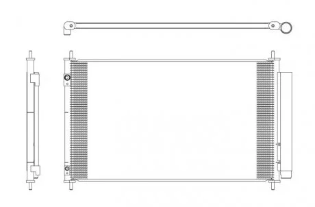 Радиатор кондиционера TOYOTA TOYOTA YARIS 1,5 HYBRID 12- Z OSUSZACZEM NRF 350321