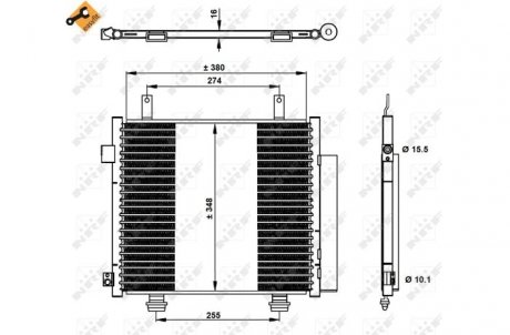 Радиатор кондиционера NRF 350337