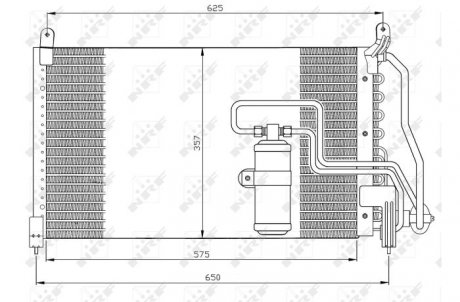 Радиатор кондиционера NRF 35134