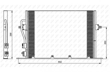 Радиатор кондиционера NRF 35196