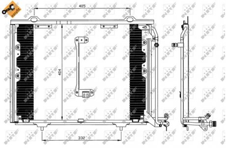 Радіатор кондиціонера NRF 35214