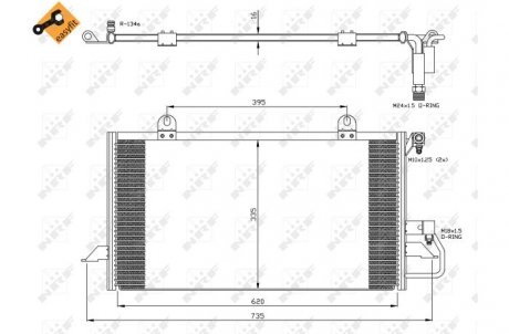 Радиатор кондиционера NRF 35248