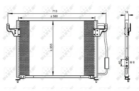 Радиатор кондиционера NRF 35261