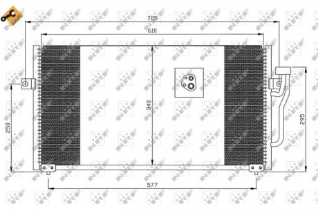 Радиатор кондиционера NRF 35293