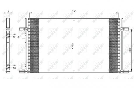 Радиатор кондиционера NRF 35298