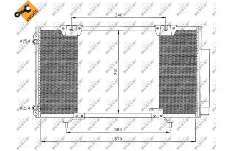 Радиатор кондиционера NRF 35337