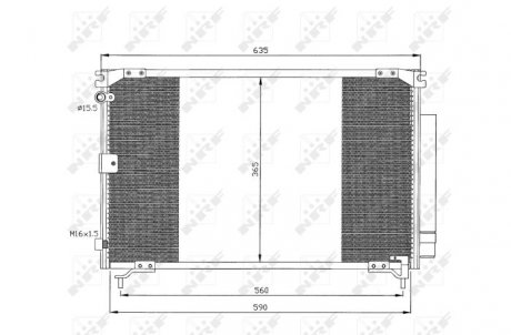 Радіатор кондиціонера NRF 35339