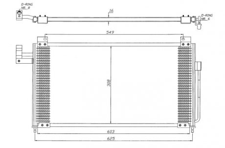 Радиатор кондиционера NRF 35341