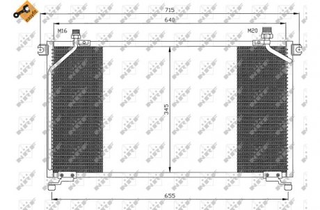 Радиатор кондиционера NRF 35373