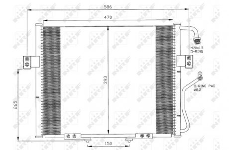 Радиатор кондиционера NRF 35399