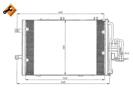 Радиатор кондиционера NRF 35412