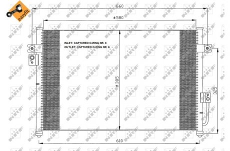 Радиатор кондиционера NRF 35426