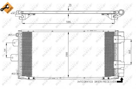 Радиатор кондиционера NRF 35436