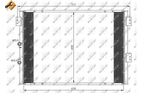 Радиатор кондиционера NRF 35461