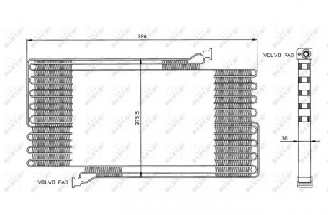 Радиатор кондиционера NRF 35472