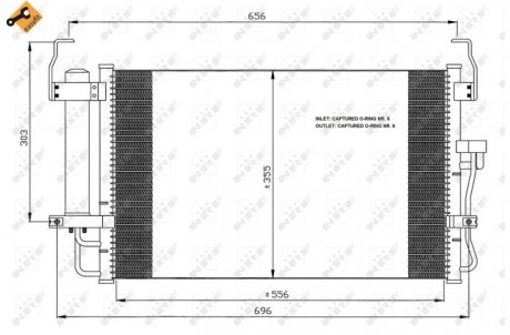 Радіатор кондиціонера NRF 35474