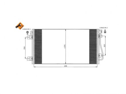 Радіатор кондиціонера NRF 35484