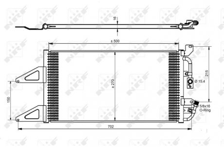 Радіатор кондиціонера NRF 35489