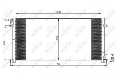 Радіатор кондиціонера NRF 35491