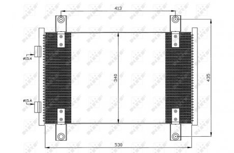 Радиатор кондиционера NRF 35501