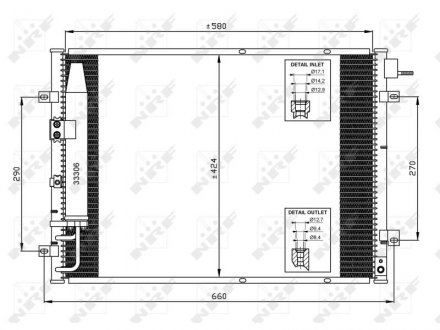 Радиатор кондиционера NRF 35515