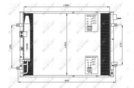 Радіатор кондиціонера NRF 35515