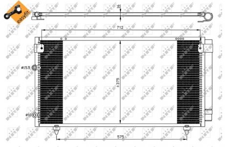 Радиатор кондиционера NRF 35518