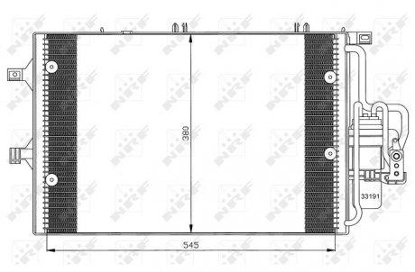 Радиатор кондиционера NRF 35529