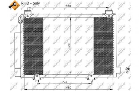 Радіатор кондиціонера NRF 35552