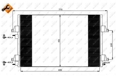 Радиатор кондиционера NRF 35557