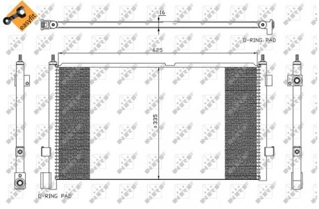 Радиатор кондиционера NRF 35591