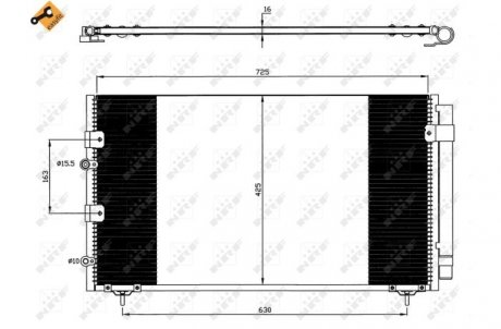 Радиатор кондиционера NRF 35609