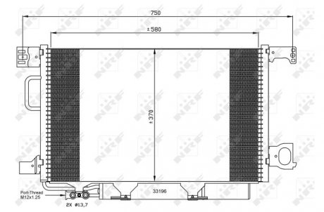 Радиатор кондиционера NRF 35623