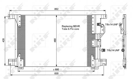 Радиатор кондиционера NRF 35772