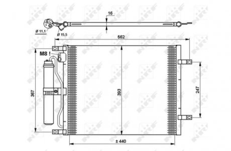 Радіатор кондиціонера NRF 35783