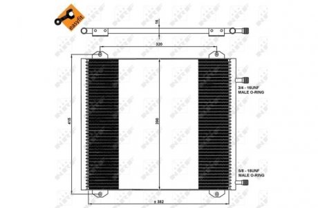 Радіатор кондиціонера NRF 35785