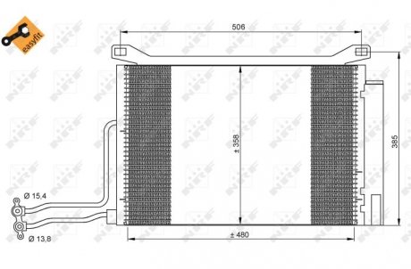 Радіатор кондиціонера NRF 35787