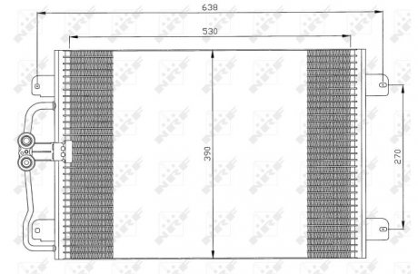 Радіатор кондиціонера NRF 35832