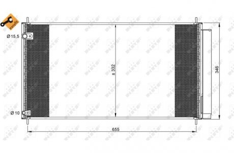 Радиатор кондиционера NRF 35838