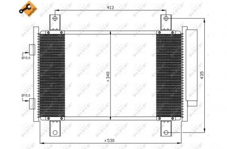 Радиатор кондиционера NRF 35840