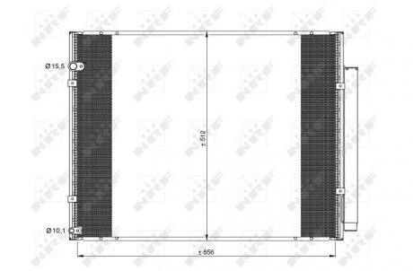 Радиатор кондиционера NRF 35857