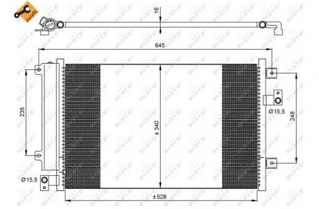 Радиатор кондиционера NRF 35942