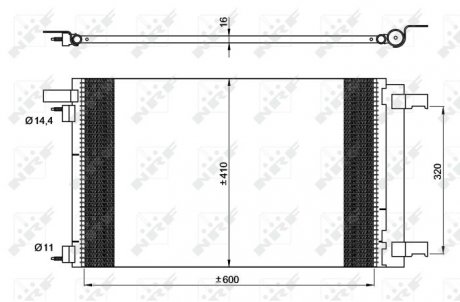 SKRAPLACZ PEUGEOT KLIMATYZACJI 308 10- NRF 35948