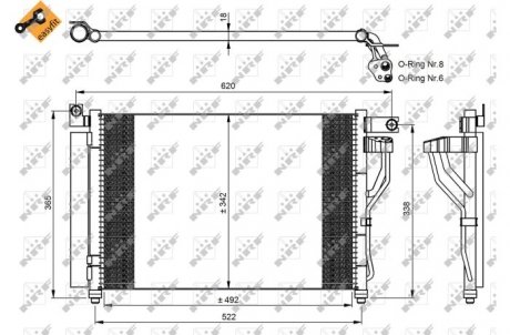 SKRAPLACZ HYUNDAI KLIMATYZACJI ACCENT 06- NRF 35964 (фото 1)