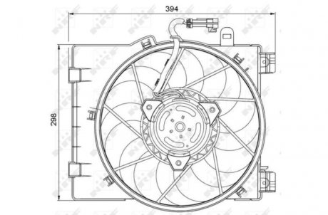 Вентилятор, охолодження двигуна NRF 47063