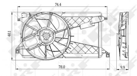 Вентилятор охлаждения радиатора NRF 47291