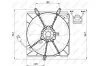 Вентилятор радіатора (з корпусом) TOYOTA AVENSIS 1.6/1.8/2.0 09.97-02.03 NRF 47479 (фото 2)