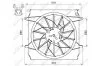 Вентилятор радіатора (з корпусом) JEEP CHEROKEE 2.4/3.7 09.01-01.08 NRF 47529 (фото 2)