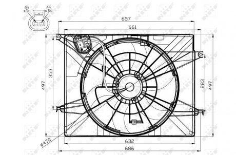 Вентилятор радиатора NRF 47561